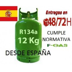 GAS REFRIGERANTE R134 12 KG  ENVIO DESDE ESPAÑA CONTRA REEMBOLSO